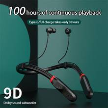 5.1 Stereo In-ear Sports Bluetooth Headset Earbuds With Mic For IPhone Samsung Xiaomi 1000 MAh Battery 100 Hours Of Battery Life 2024 - buy cheap