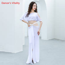 Belly Dance Suit Sequins Mesh Top  Long Skirt Practice Clothes Oriental Dancing Set Female Adult Elegant Performance Clothing 2024 - buy cheap