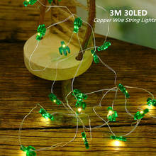 3M 30 LED Copper Wire String Lights DIY Mini LED Fairy Lights Christmas Wedding Decoration Lights Flamingo Cactus 2024 - buy cheap