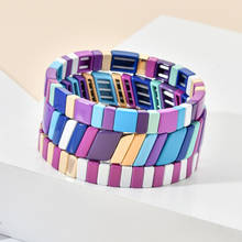 New Boho Rainbow Charm Bracelet women Bracelets Fashion Strand Ladies Bracelets For Girls Couple Jewelry Colorful Friendship 2024 - buy cheap