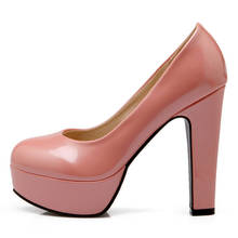 Sapatos de salto alto feminino elegante, sapatos plataforma azul rosa de festa e casamento, primavera 2021 2024 - compre barato
