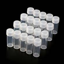 20Pcs 5ml Plastic Test Tubes Vials Sample Container Powder Craft Screw Cap Bottles for Office School Chemistry Supplies M17F 2024 - compra barato