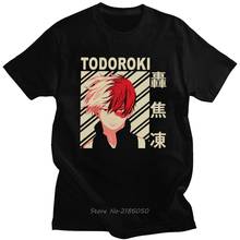 Camiseta clásica de Boku No Hero Academia para hombre, camisa de manga corta de verano Shoto colchón oroki, de algodón con cuello redondo, estilo Harajuku de anime 2024 - compra barato