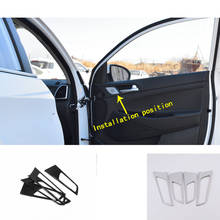 Car Styling Cover Detector Stick Trim ABS Chrome Car Door Inner Built Handle Bowl Armrest 4pcs For Hyundai Tucson 2019 2020 2024 - buy cheap