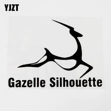 YJZT-pegatina de vinilo para coche, calcomanía creativa de silueta de Gazelle Animal, color negro/plateado, 15,3 cm x 11cm, 8C-0171 2024 - compra barato