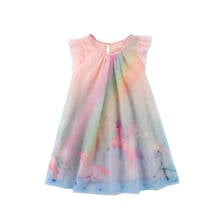 Pudcoco-vestido elegante de flores para bebés y niñas, ropa de encaje de tul de dibujos animados para fiesta y desfile, 1-7T 2024 - compra barato