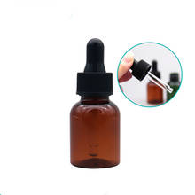 50pcs 25mL brown/green plastic oil bottles , PET perfume bottle dropper , empty cosmetic containers 2024 - buy cheap