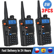 Baofeng-walkie-talkie UV-5R de alta potencia, Radio bidireccional, de doble banda transceptor FM, 10KM, 8W, UV 5R, 3/4 unidades 2024 - compra barato