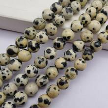 6MM Dot Stone Round Loose Beads Strand 15.5 Inch Jewelry Making B202 2024 - buy cheap