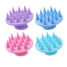 Pointed Tip Silicone Scalp Shampoo Massage Brush Head Acupoint Therapy Comb Massage Scalp Shampoo Massager 2024 - buy cheap