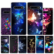 Butterfly Dancing Girl Effect Phone Case For Samsung Galaxy S22 S21 Ultra S10 Plus S20 FE S10E S9 S8 S7 Edge J4 + Soft Cover 2024 - buy cheap