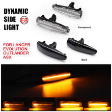 For Mitsubishi Lancer / Evolution X 2008-2018 Dynamic Blinkers LED Flashing Turn Signal Lights Side Marker Indicator Lamp Amber 2024 - buy cheap