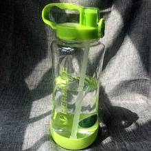 Lançamento alta qualidade cor verde e rosa 1000ml/2000ml herbalife 24 horas nutrição assento de silicone tipo canudo esportivo garrafa de água 2024 - compre barato