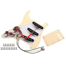 Prewired-Loaded SSS Pickguard Alnico-V Pickups for Strat Guitar Luthier Parts 2024 - buy cheap