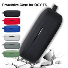 Para qcy t5 fones de ouvido capa bluetooth fone de ouvido caso capa protetora 2024 - compre barato