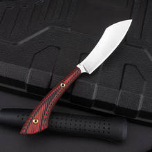 Cuchillo fijo recto de supervivencia D2, hoja de acero G10, cuchillo táctico de bolsillo para caza, herramientas EDC de combate 2024 - compra barato