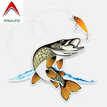 Aliauto Cartoon Car Sticker Interesting Animal Fish PVC Waterproof Reflective Creative Decal Decoration Accessories,15cm*15cm 2024 - buy cheap