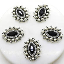 Alloy Pearl Button 10Pcs / Lot 32*-26MM Horse Eye Embellishment Crafting Accessories DIY Wedding Decoration Accessories 2024 - buy cheap