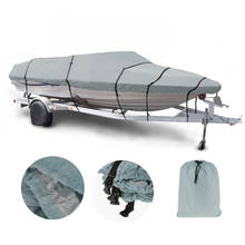 Trailerable Heavy Duty Boat Cover 11-13/14-16/17-19/20-22FT Speedboat Storage 2024 - buy cheap