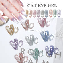 Гель-лак для ногтей 9D Гель-лак «кошачий глаз» Хамелеон Блестящий гибридные Лаки удаляемые замачиванием магнитные широкие кошачий глаз УФ Гель-лак для ногтей 2022 - купить недорого