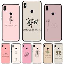 christmas mistletoe Text flower Phone Case For Xiaomi Redmi 7 8 9t a3 9se k20 mi8 max3 lite 9 note 9s 10 pro 2024 - buy cheap