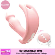 DRAIMIOR Wearable Butterfly Dildo Vibrator for Women G Spot Clitoris Stimulator Wireless Remote Control Adult Couple Sex Toys 2024 - buy cheap