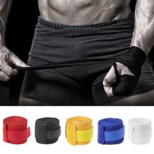 1 par 3m Algodão Bandagem De Boxe Luvas de Treinamento de Muay Thai Handwraps Atadura de Pulso 27RD 2024 - compre barato