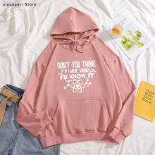 2021 Big Bang Theory Don't You Think If I Were Wrong I'd Know streetwear funny women hoodies sportswear sweatshirts pullovers 2024 - buy cheap