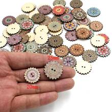 50pcs 20/25mm Mixed Retro pattern buttons Decorative Buttons for craft Scrapbooking Sewing Supplies 2024 - buy cheap