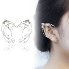 Ear clip Elf Ear Cuff Clip-on Earrings Filigree Fairy Wrap Earring Elven Cosplay hanging on the ears Elves 2024 - buy cheap