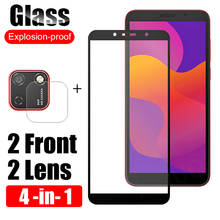 4 en 1 vidrio Protector en Honor 9 S cámara de vidrio Len Protector de pantalla vidrio templado película para Huawei fono 9 S S9 Huawey Honor9S 2024 - compra barato