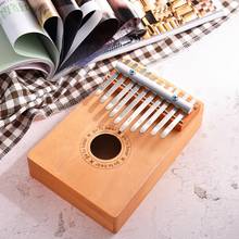 Kalimba-Piano de dedo de madera, instrumento Musical tradicional de África, tamaño de bolsillo, 10 teclas 2024 - compra barato