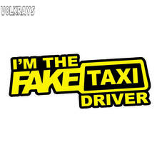 Volkrays-pegatina creativa para coche I'm The Fake, accesorios para conductores de Taxi, cubierta reflectante impermeable, arañazos, calcomanía de PVC, 5cm * 15cm 2024 - compra barato