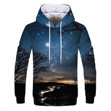 Hot Fashion Men/Women 3D Sweatshirts Print Flashing starry sky Galaxy Hooded Hoodies Unisex pullover Tops Wholesale and retail 2024 - buy cheap