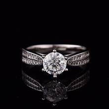 D Цвет VVS натуральный Муассанит кольцо 0.5ct-2ct для женщин обручальные кольца S925 Стерлинговое Серебро женское кольцо может быть настроено 2024 - купить недорого