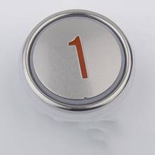 5pcs Elevator button NY20041659H03 stainless steel round button accessories  AQ1H786 2024 - buy cheap
