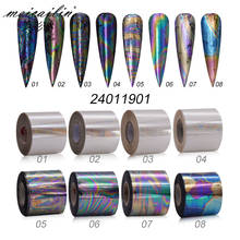 1 Roll 4cm*100m Charm Nail Foils Polish Stickers Holographic Laser Starry Paper Transfer Foil Decals DIY Nail Art Decorations 2024 - buy cheap