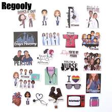 24pcs Grey's Anatomy Cartoon Children Stickers Skateboard Guitar Suitcase Girls Waterproof scrapbooking Sticker Kid Graffiti Toy 2024 - buy cheap