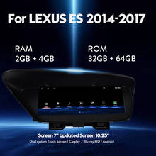 Android 10.3 inch Car Multimedia Player for Lexus ES ES300 ES250 ES350 ES300h 2014-2017 GPS Navigation radio player 2024 - buy cheap