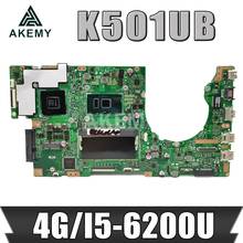 AKEMY para ASUS K501UX K501UB K501U laptop placa-mãe K501UX K501UB placa-mãe rev2.0 i5-6200U cpu GT940M 4 GB de RAM 2024 - compre barato