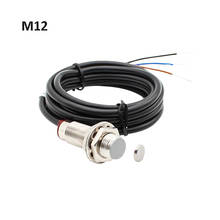 Brass nickel plated M12 Hall switch Sensor module detection distance 10mm5-30V Reaction to magnet S pole wire 1.2M 2024 - buy cheap