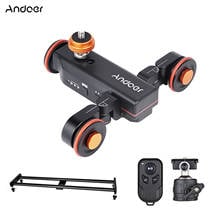 Andoer-Kit de deslizador para cámara de vídeo, plataforma móvil automática de 3 ruedas, 3 velocidades ajustables + 60cm/23,6 pulgadas 2024 - compra barato