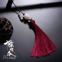 Pingente untamed de flauta com borlas, grandmaster do cultivo demônico wei wuxian lan wangji lotus 2024 - compre barato