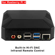 Raspberry Pi 4 Argon One Nanosound ONE алюминиевый чехол + Hi-Fi ЦАП для Raspberry Pi 4 Model B с поддержкой MP3/WAV/Bluetooth/объемный 2024 - купить недорого