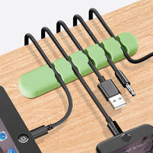 Organizador de cables USB, soporte Protector, gestión de bobinadora de cables, fijador de cables, Clip de alimentación para teléfono de escritorio y oficina 2024 - compra barato