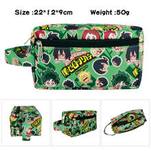 Bolsa de canetas feminina do anime my hero academia, estojo de maquiagem com zíper, estojo de lápis escolar para estudantes 2024 - compre barato