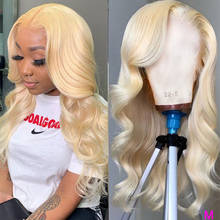 13x4 613 Honey Blonde Pre plucked Peruvian Body Wave HD Lace Frontal Wigs Glueless Remy Lace Front Human Hair Wigs for Women 2024 - buy cheap
