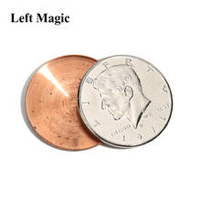 1 шт., открывающаяся коробочка (голова, полдоллара), волшебная монета для фокусов, появляющаяся/Vanish Magia аксессуар волшебника, крупным планом, иллюзии, реквизит, мерцающий 2024 - купить недорого