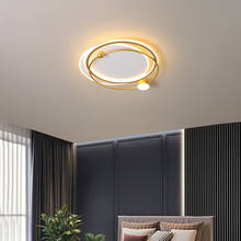 Luminária de teto de led, retangular, dourado, moderno, para sala de estar, quarto, casa, iluminação, luminária 2024 - compre barato