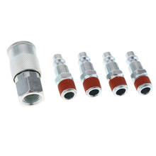 5pc Universal Female Male Air Quick Coupler / Connecter Set 1/4'' NPT 2024 - buy cheap